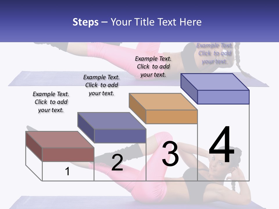 A Woman Doing A Yoga Pose On A Mat PowerPoint Template