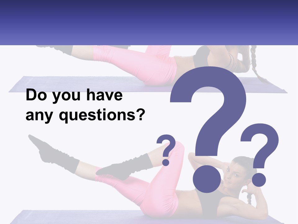 A Woman Doing A Yoga Pose On A Mat PowerPoint Template