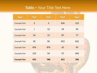 A Large Butterfly With Two Eyes On It's Wings PowerPoint Template