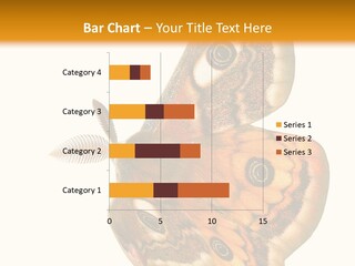 A Large Butterfly With Two Eyes On It's Wings PowerPoint Template