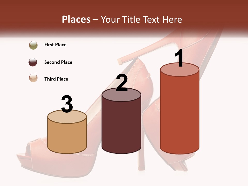 A Pair Of High Heeled Shoes With A High Heel PowerPoint Template