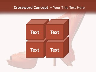 A Pair Of High Heeled Shoes With A High Heel PowerPoint Template