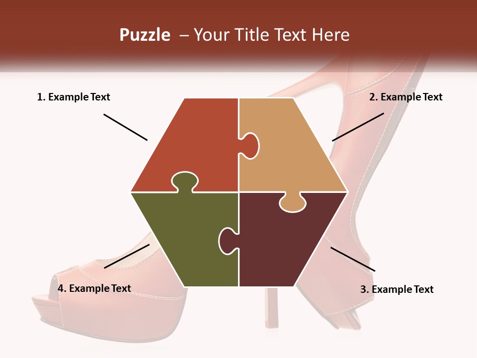 A Pair Of High Heeled Shoes With A High Heel PowerPoint Template