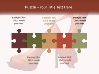 A Pair Of High Heeled Shoes With A High Heel PowerPoint Template