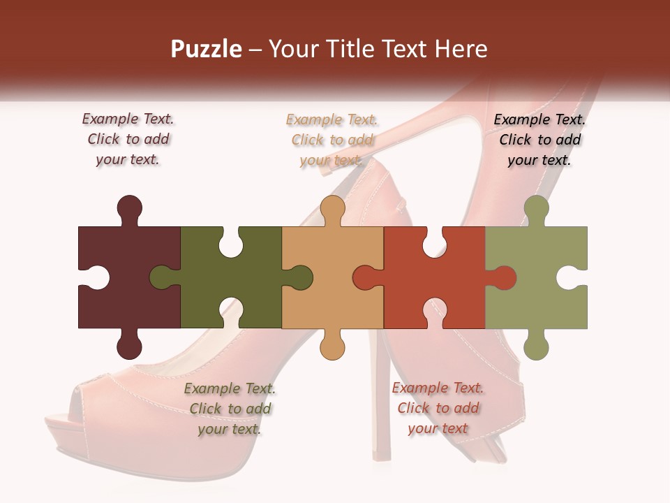 A Pair Of High Heeled Shoes With A High Heel PowerPoint Template