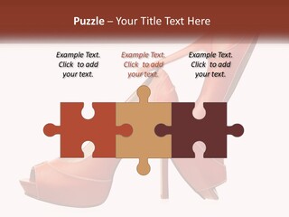 A Pair Of High Heeled Shoes With A High Heel PowerPoint Template
