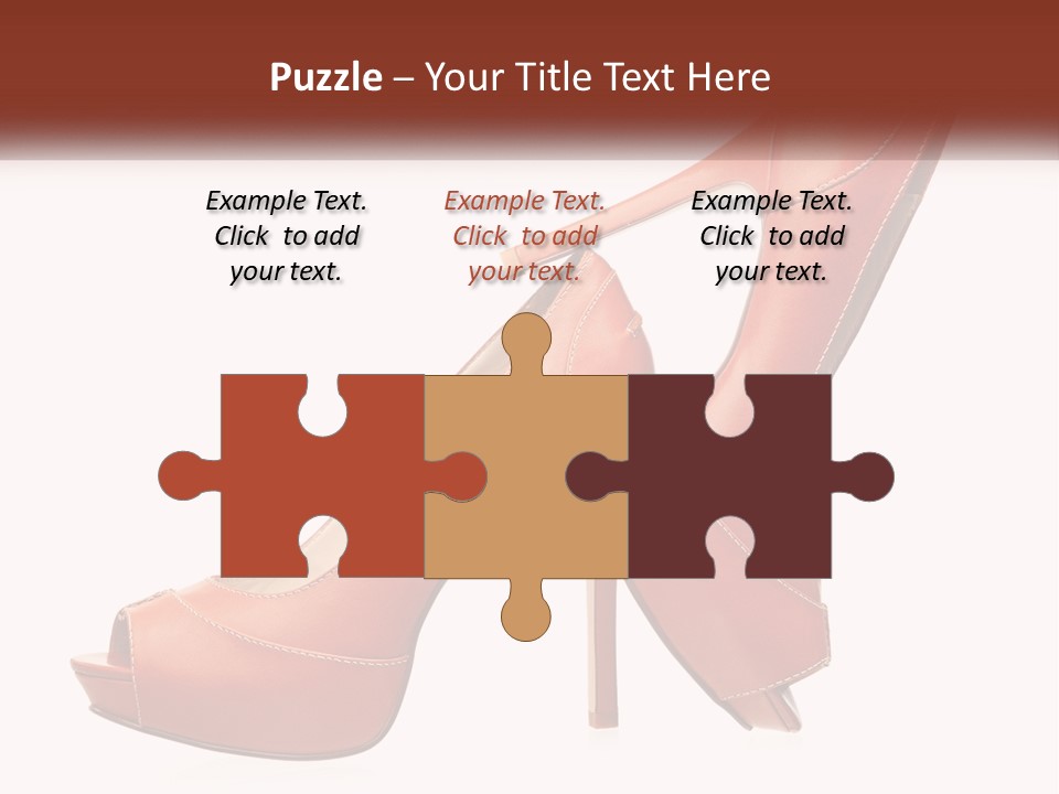 A Pair Of High Heeled Shoes With A High Heel PowerPoint Template