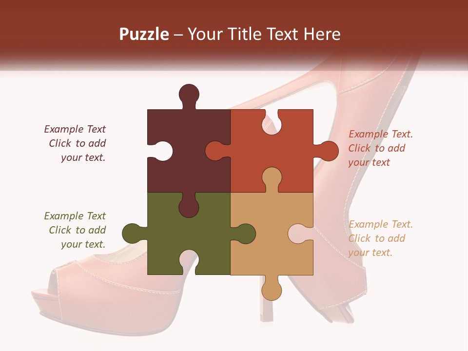 A Pair Of High Heeled Shoes With A High Heel PowerPoint Template
