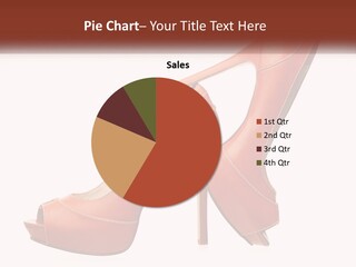 A Pair Of High Heeled Shoes With A High Heel PowerPoint Template