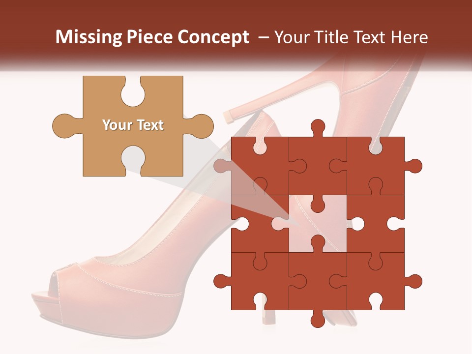 A Pair Of High Heeled Shoes With A High Heel PowerPoint Template