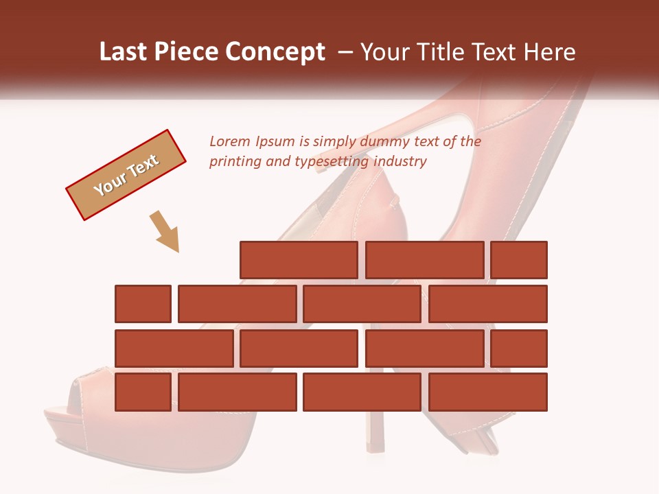 A Pair Of High Heeled Shoes With A High Heel PowerPoint Template