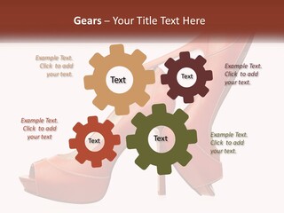 A Pair Of High Heeled Shoes With A High Heel PowerPoint Template