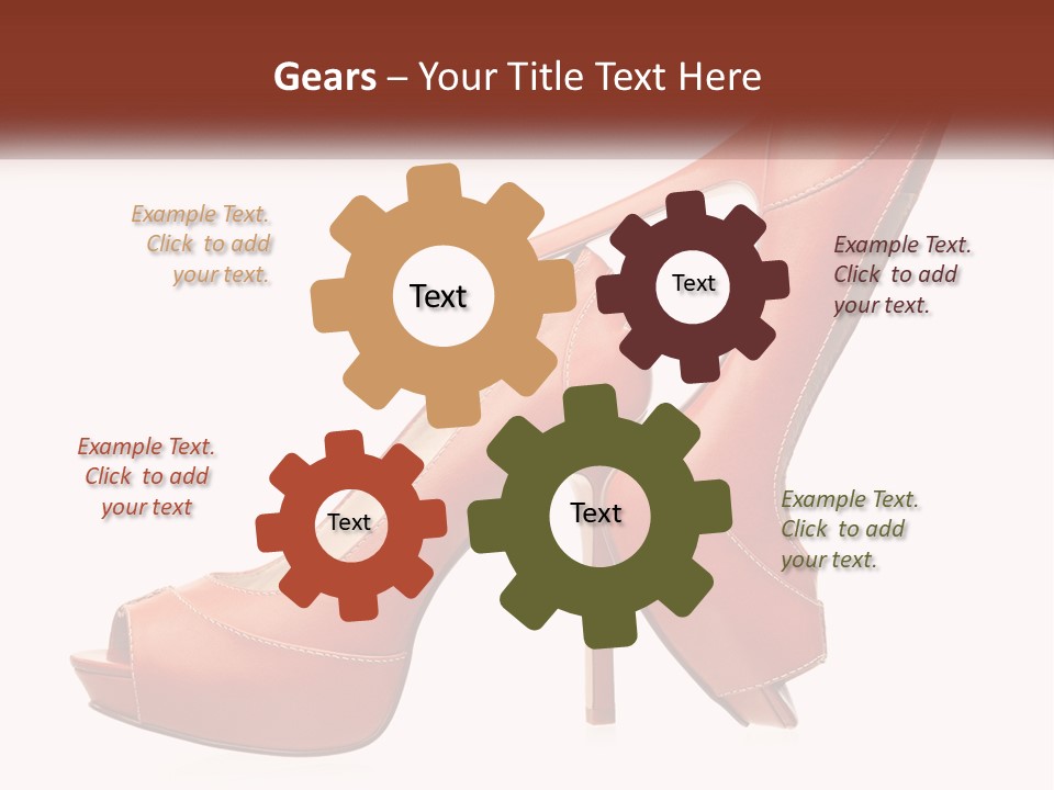 A Pair Of High Heeled Shoes With A High Heel PowerPoint Template