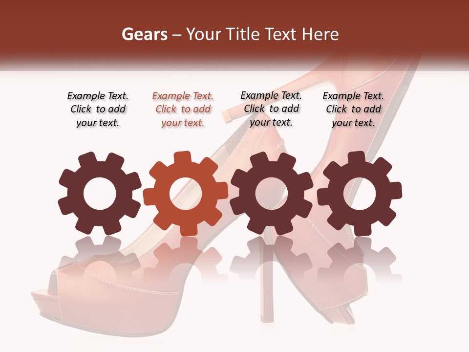A Pair Of High Heeled Shoes With A High Heel PowerPoint Template