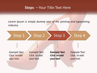 A Pair Of High Heeled Shoes With A High Heel PowerPoint Template