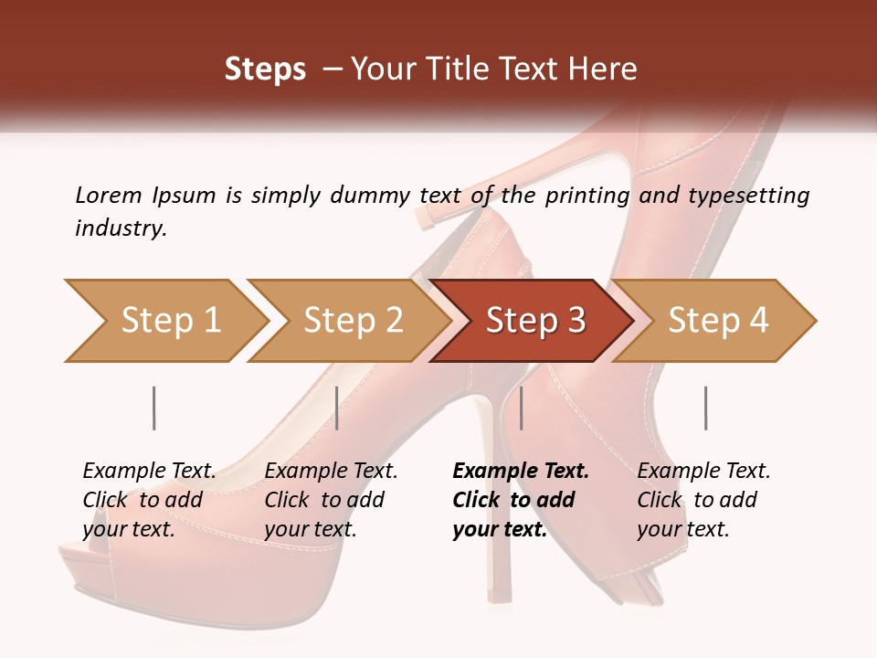A Pair Of High Heeled Shoes With A High Heel PowerPoint Template