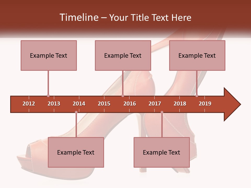 A Pair Of High Heeled Shoes With A High Heel PowerPoint Template