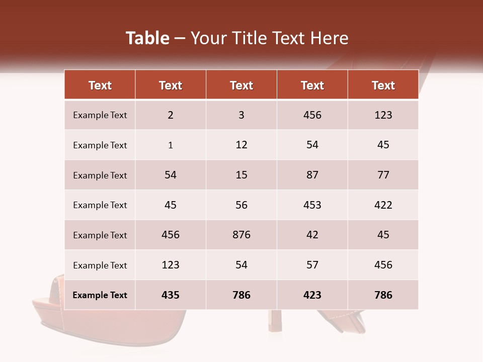 A Pair Of High Heeled Shoes With A High Heel PowerPoint Template