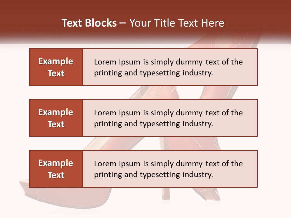A Pair Of High Heeled Shoes With A High Heel PowerPoint Template