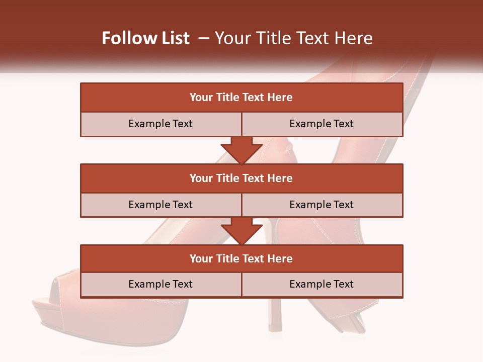 A Pair Of High Heeled Shoes With A High Heel PowerPoint Template