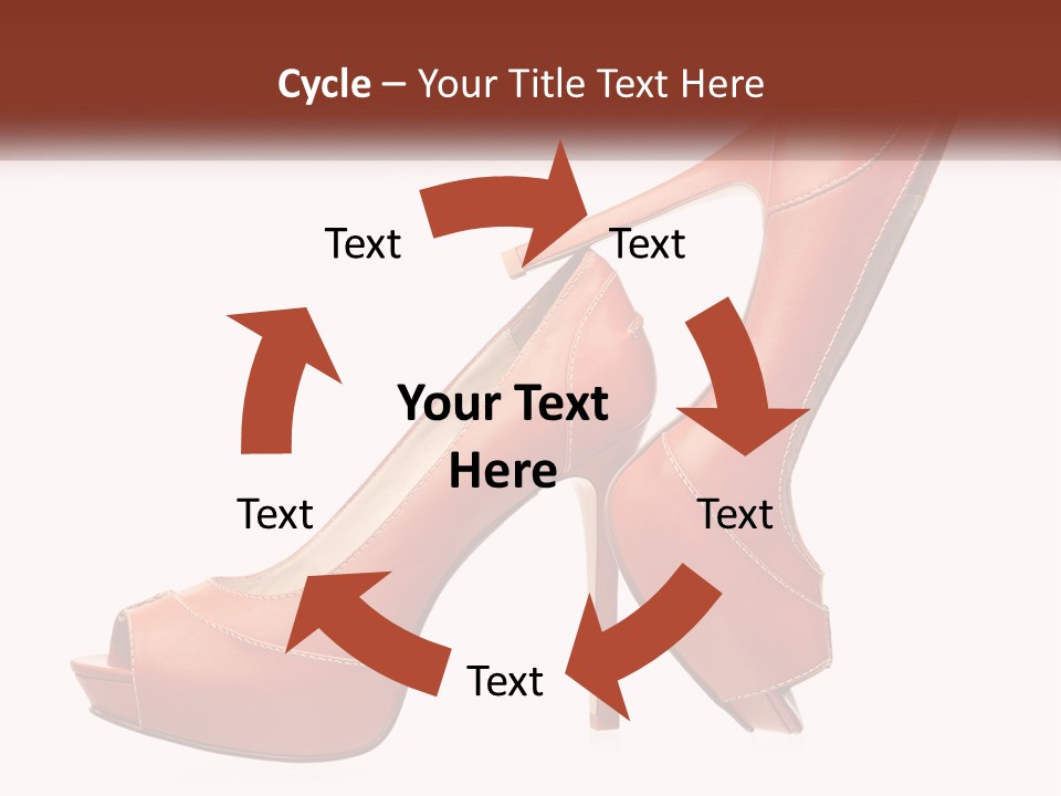 A Pair Of High Heeled Shoes With A High Heel PowerPoint Template