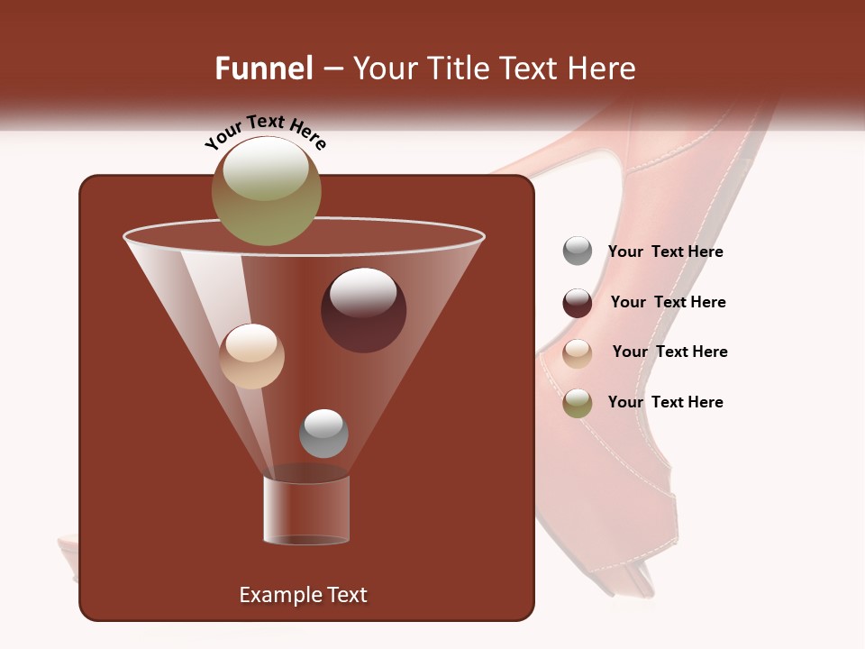 A Pair Of High Heeled Shoes With A High Heel PowerPoint Template