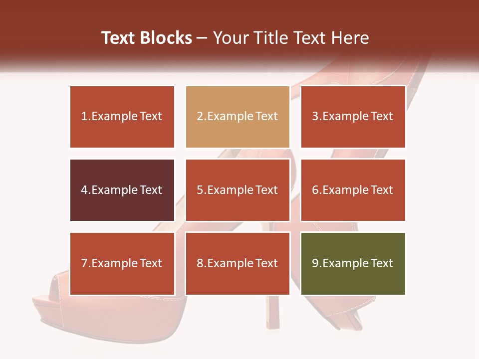 A Pair Of High Heeled Shoes With A High Heel PowerPoint Template