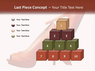 A Pair Of High Heeled Shoes With A High Heel PowerPoint Template