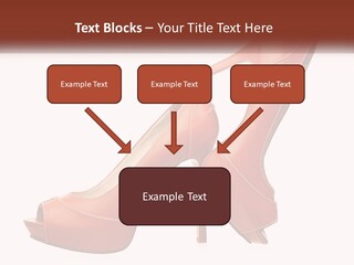 A Pair Of High Heeled Shoes With A High Heel PowerPoint Template