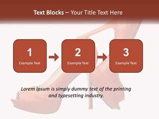 A Pair Of High Heeled Shoes With A High Heel PowerPoint Template