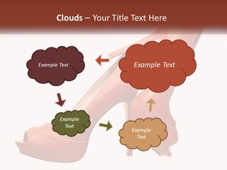 A Pair Of High Heeled Shoes With A High Heel PowerPoint Template