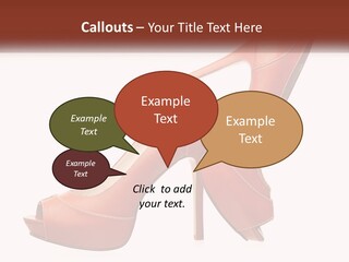 A Pair Of High Heeled Shoes With A High Heel PowerPoint Template