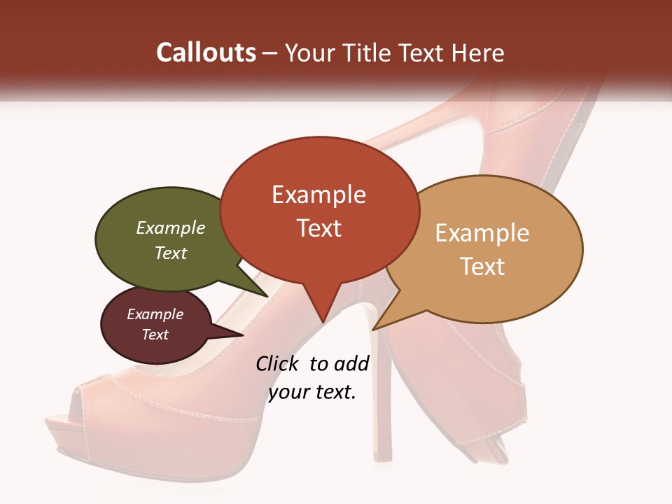 A Pair Of High Heeled Shoes With A High Heel PowerPoint Template