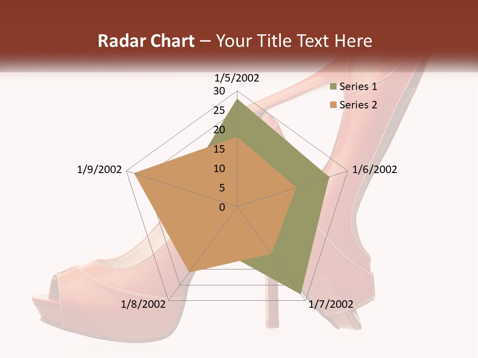 A Pair Of High Heeled Shoes With A High Heel PowerPoint Template
