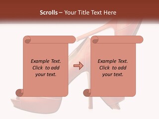 A Pair Of High Heeled Shoes With A High Heel PowerPoint Template