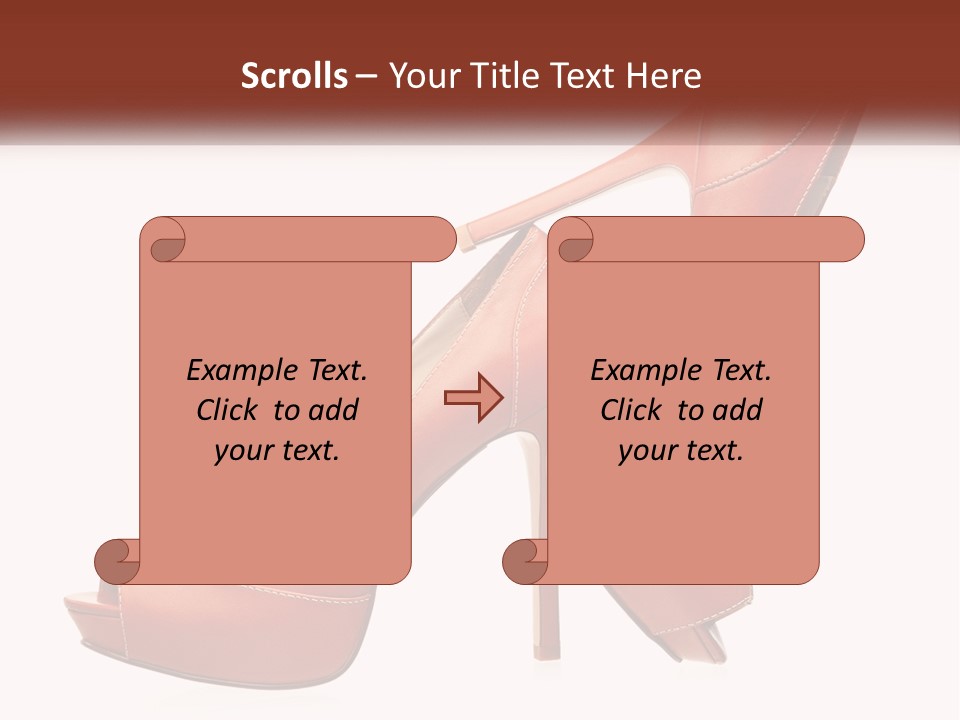 A Pair Of High Heeled Shoes With A High Heel PowerPoint Template