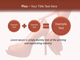 A Pair Of High Heeled Shoes With A High Heel PowerPoint Template