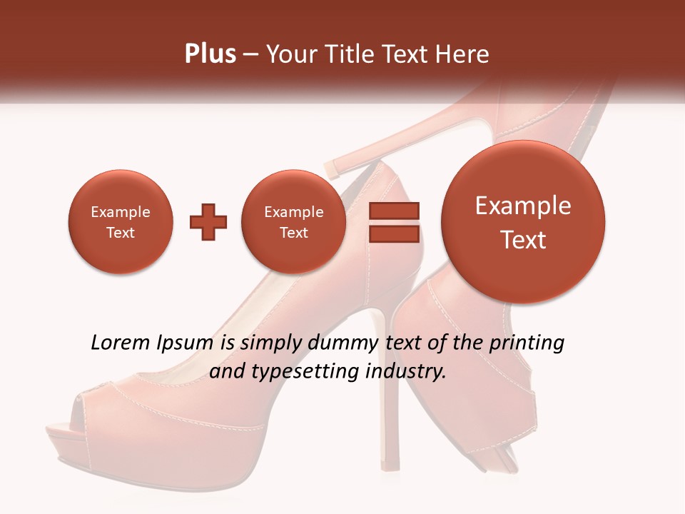 A Pair Of High Heeled Shoes With A High Heel PowerPoint Template