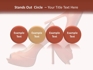 A Pair Of High Heeled Shoes With A High Heel PowerPoint Template