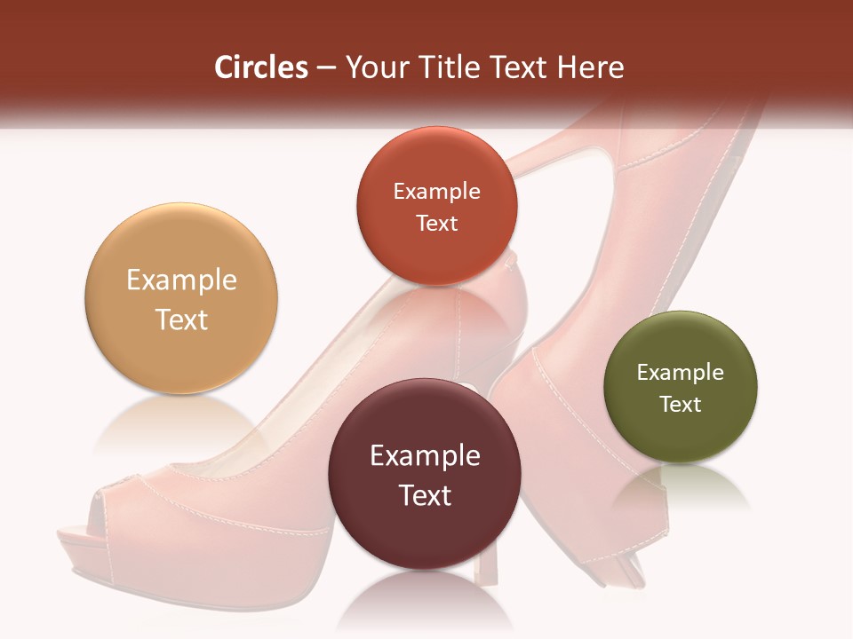 A Pair Of High Heeled Shoes With A High Heel PowerPoint Template