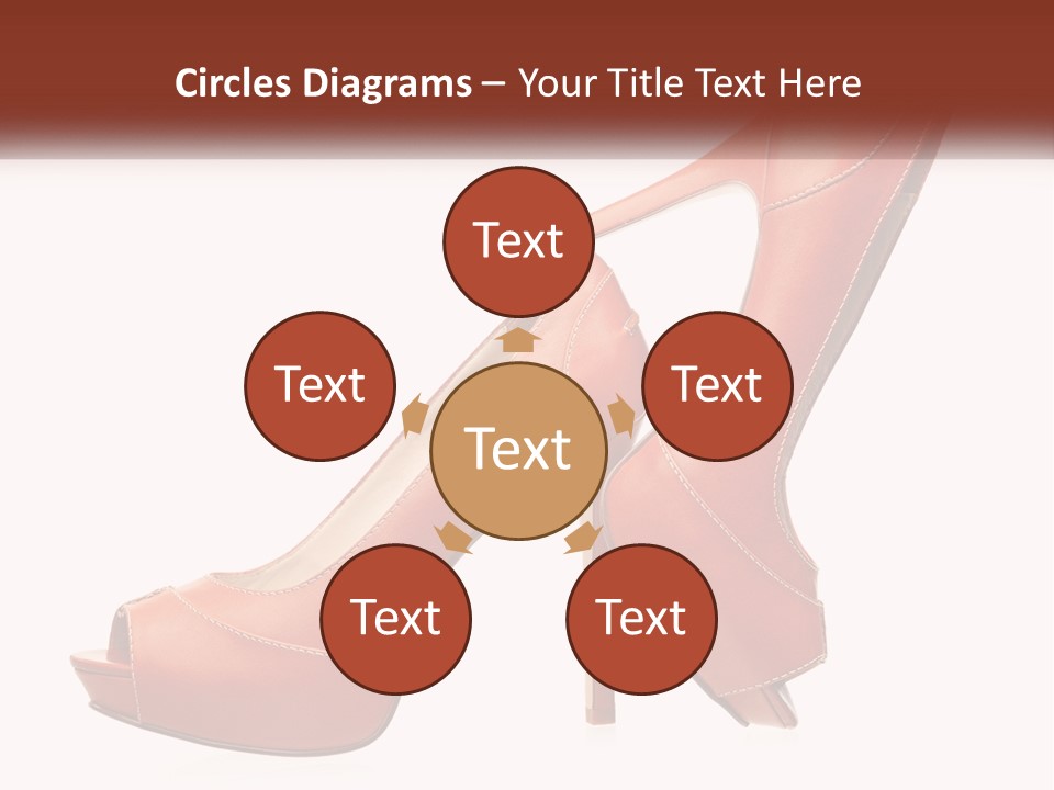 A Pair Of High Heeled Shoes With A High Heel PowerPoint Template