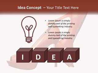 A Pair Of High Heeled Shoes With A High Heel PowerPoint Template