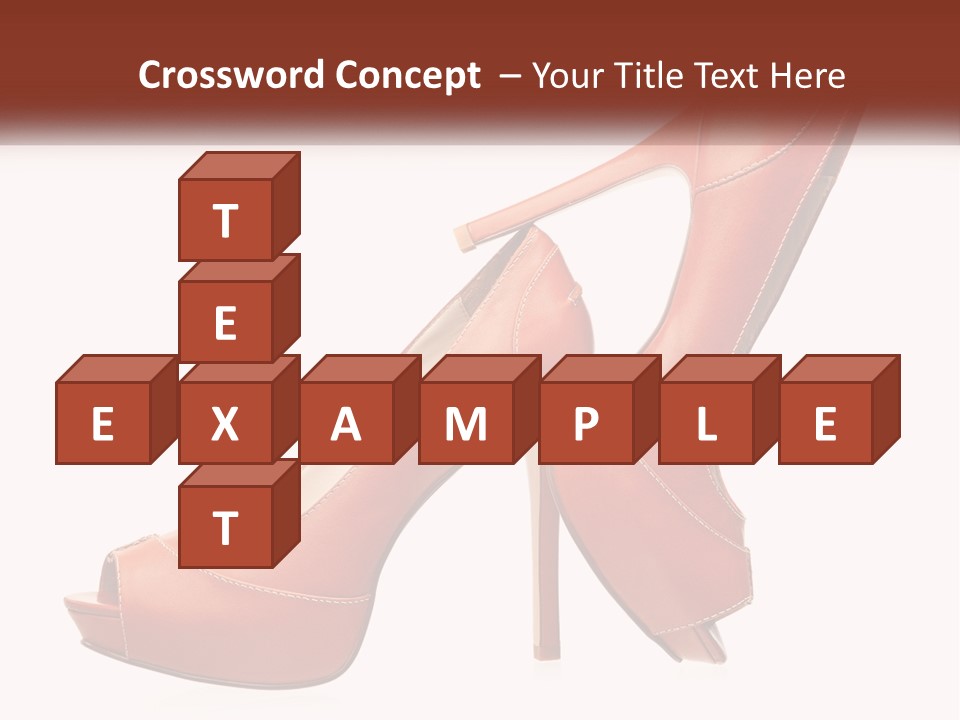 A Pair Of High Heeled Shoes With A High Heel PowerPoint Template