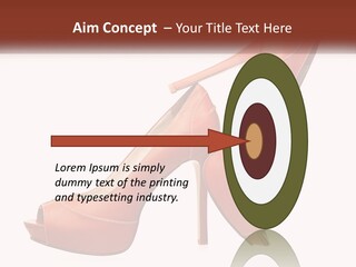 A Pair Of High Heeled Shoes With A High Heel PowerPoint Template