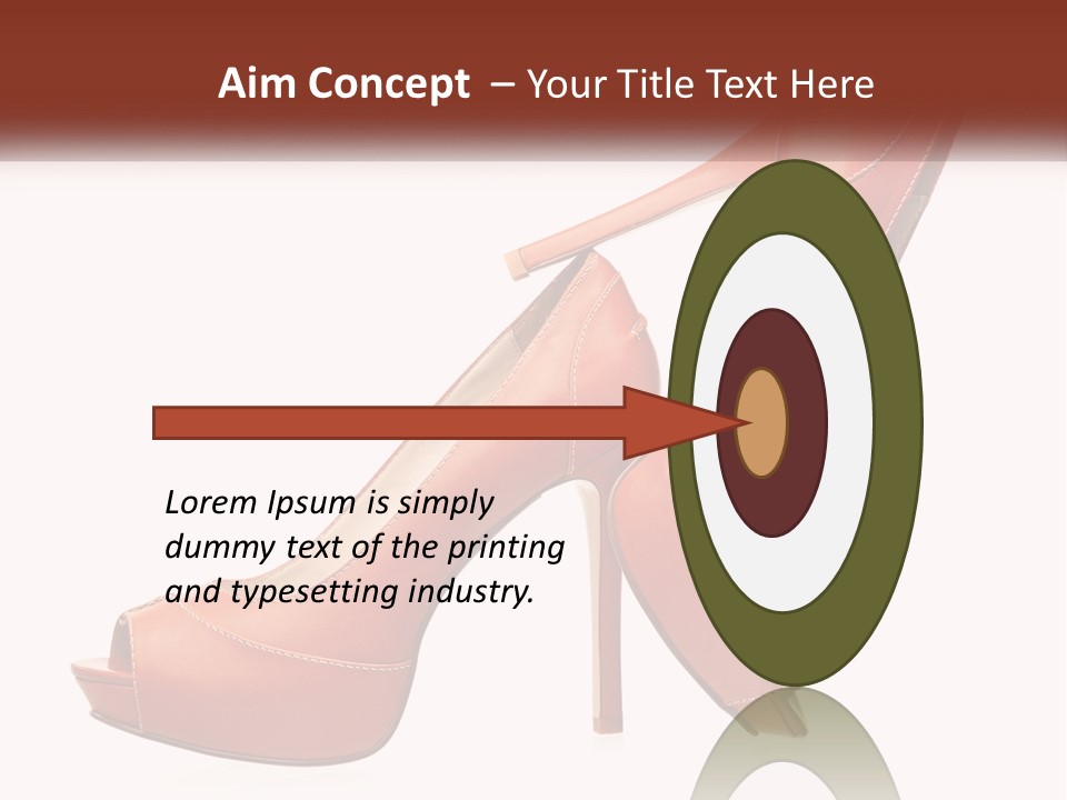 A Pair Of High Heeled Shoes With A High Heel PowerPoint Template