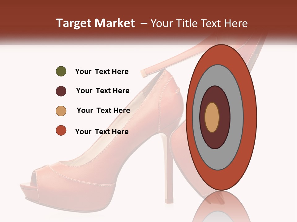 A Pair Of High Heeled Shoes With A High Heel PowerPoint Template