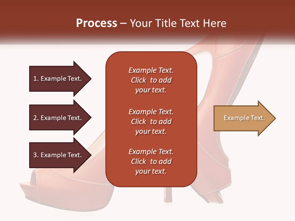 A Pair Of High Heeled Shoes With A High Heel PowerPoint Template