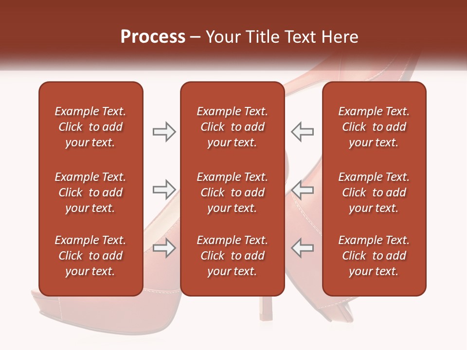 A Pair Of High Heeled Shoes With A High Heel PowerPoint Template