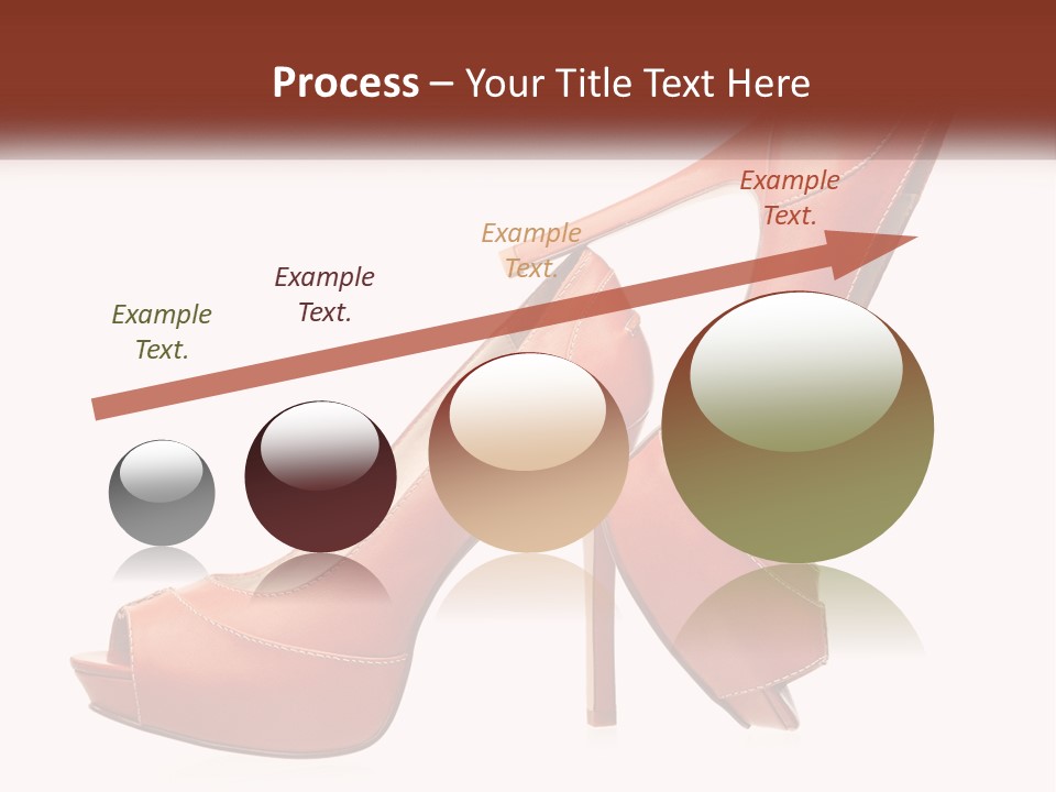 A Pair Of High Heeled Shoes With A High Heel PowerPoint Template