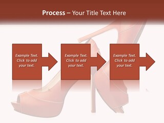 A Pair Of High Heeled Shoes With A High Heel PowerPoint Template